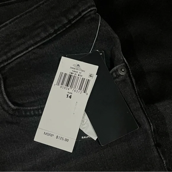 Lauren Ralph Lauren Slim Dark Gray Jeans - Picture 2 of 5